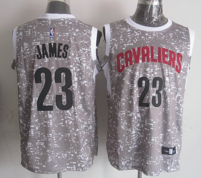 NBA Cleveland Cavaliers #23 james Grey National Flag Star Jersey